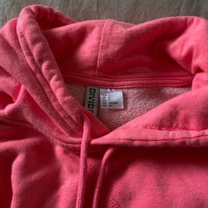 Neon pink hoodie